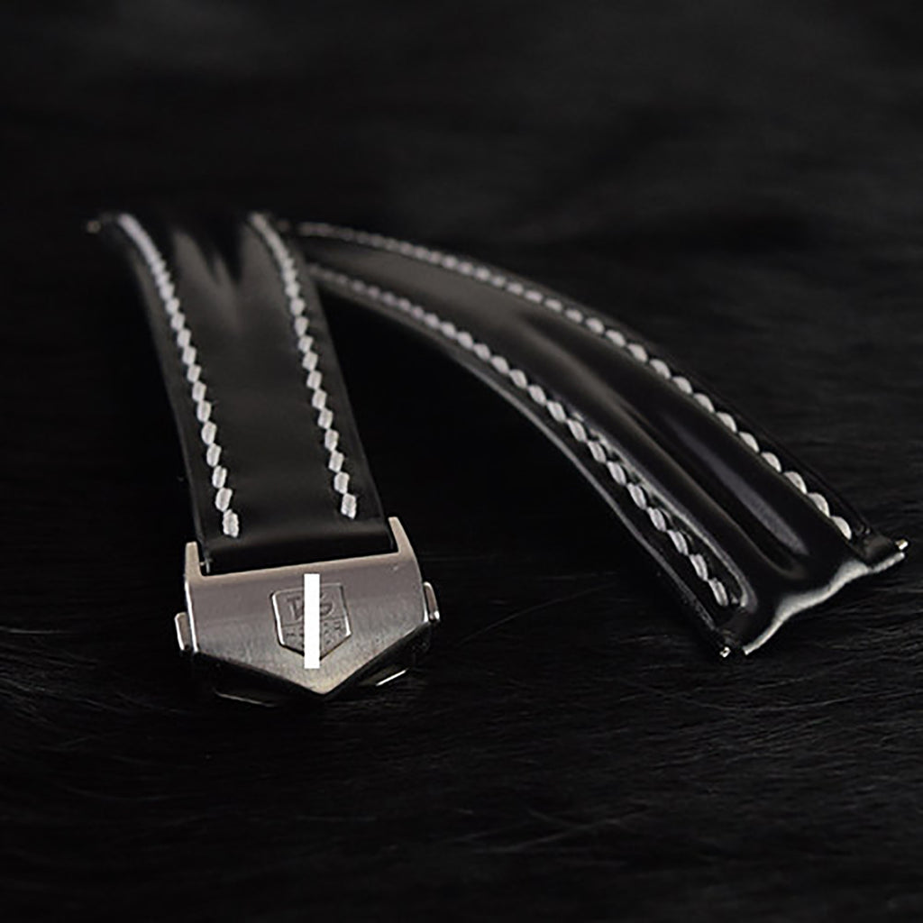 Compatible with TAG Heuer Watches - Handcrafted Custom Leather Strap, Available in Adjustable Lengths, Double-Sided Chromexcel Leather