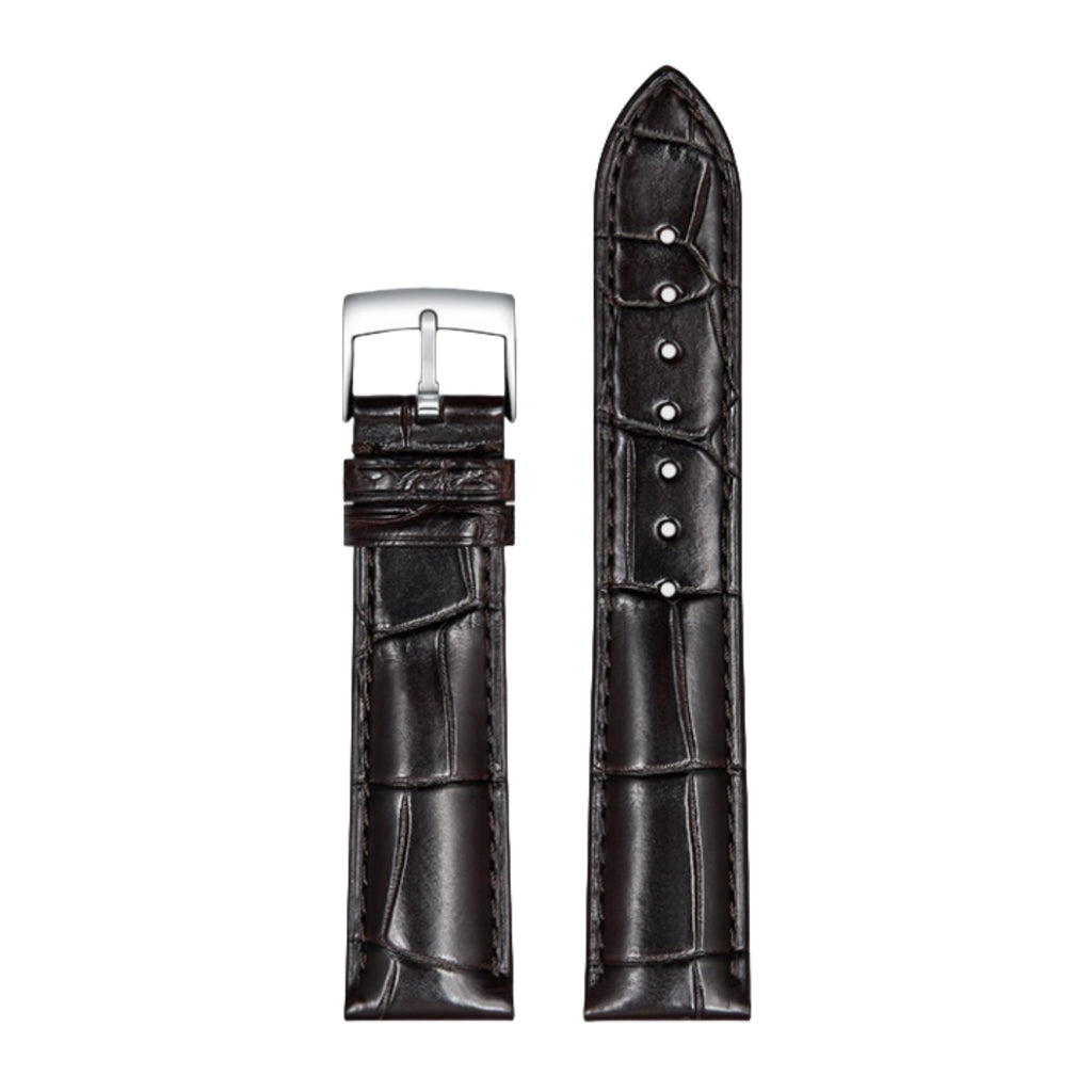 Genuine American Alligator Leather Premium Replacement Band Without Buckle for Omega Men | Speedmaster 310.32.42.50.01.002, Seamaster 210.30.42.20.01.001, De Ville Prestige 424.13.40.21.02.001 431.13.41.21.01.001