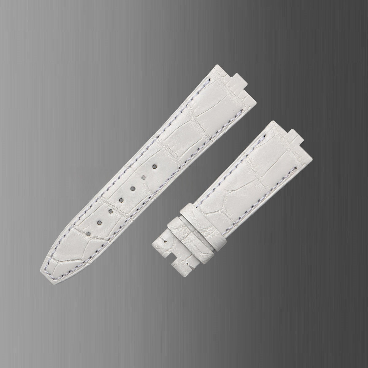 Fits Overseas 4500v 5500v 7900v watch strap, ALLIGATOR leather watch strap