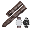 Genuine calfskin watch strap with butterfly clasp, universal for men, fits Tissot, Mido, Longines