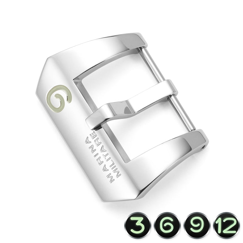 316L Stainless Steel Luminous Pin Buckle for Panerai, Watch Clasp Accessories 24mm