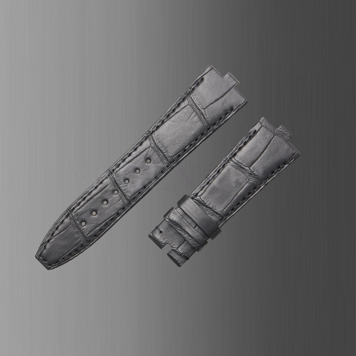 Fits Overseas 4500v 5500v 7900v watch strap, ALLIGATOR leather watch strap