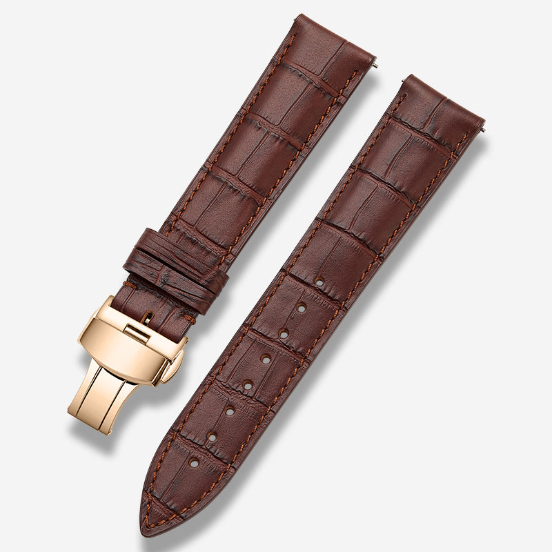 Genuine Italian calfskin watch strap for men and women, fits Tissot, Omega, IWC, Longines