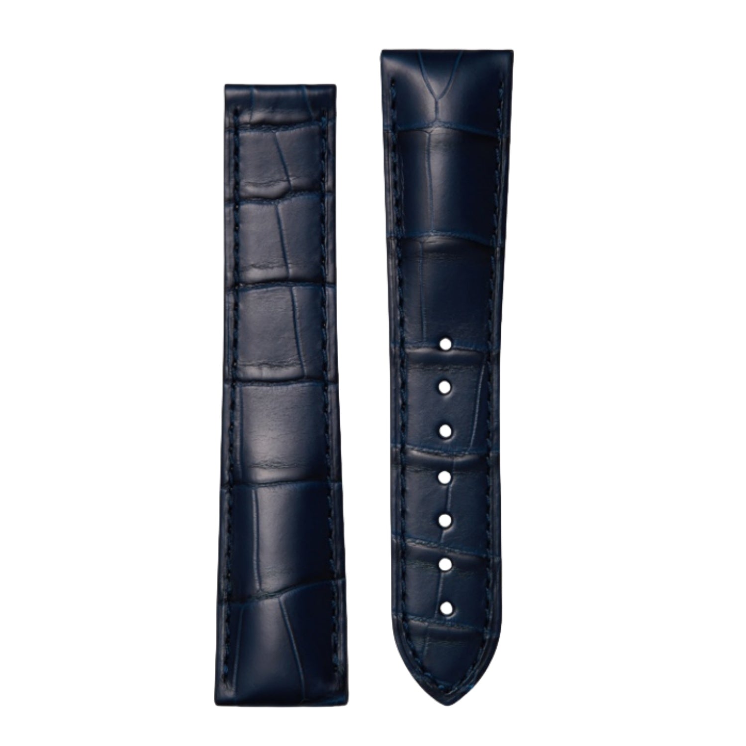 Genuine American Alligator Leather Premium Replacement Band Without Buckle for Omega Men | Speedmaster 310.32.42.50.01.002, Seamaster 210.30.42.20.01.001, De Ville Prestige 424.13.40.21.02.001 431.13.41.21.01.001