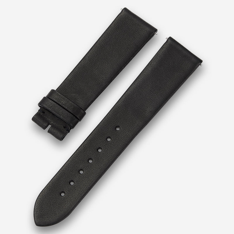 French genuine calfskin watch strap, flat grain ultra-thin design for men and women, fits Tissot, Longines, Omega, CK, Armani, DW