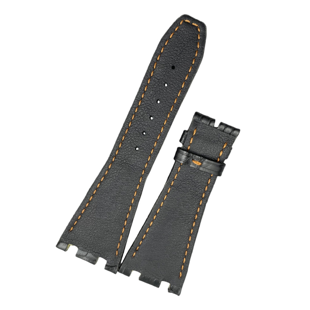 Compatible with Audemars Piguet, Crocodile Backbone Leather Watch Strap