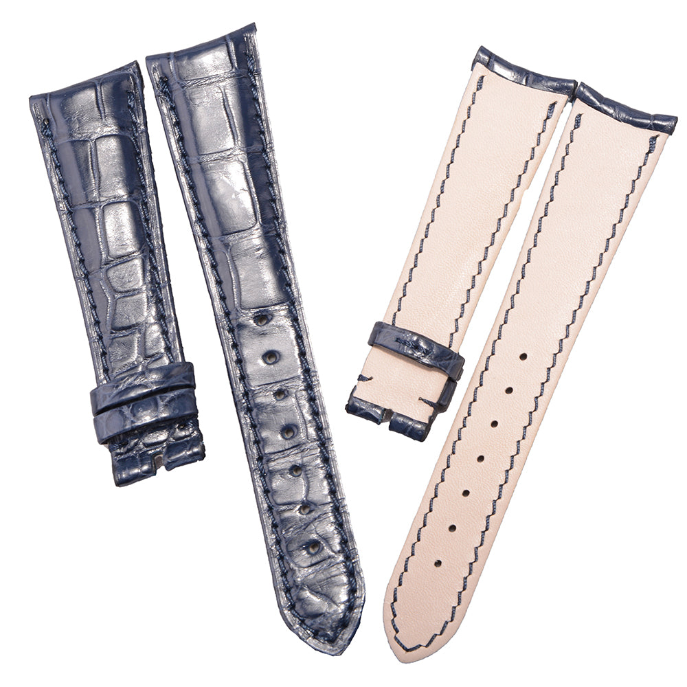 Fits Montblanc Timewalker, Star, Heritage 22mm Alligator & Leather Watch Strap