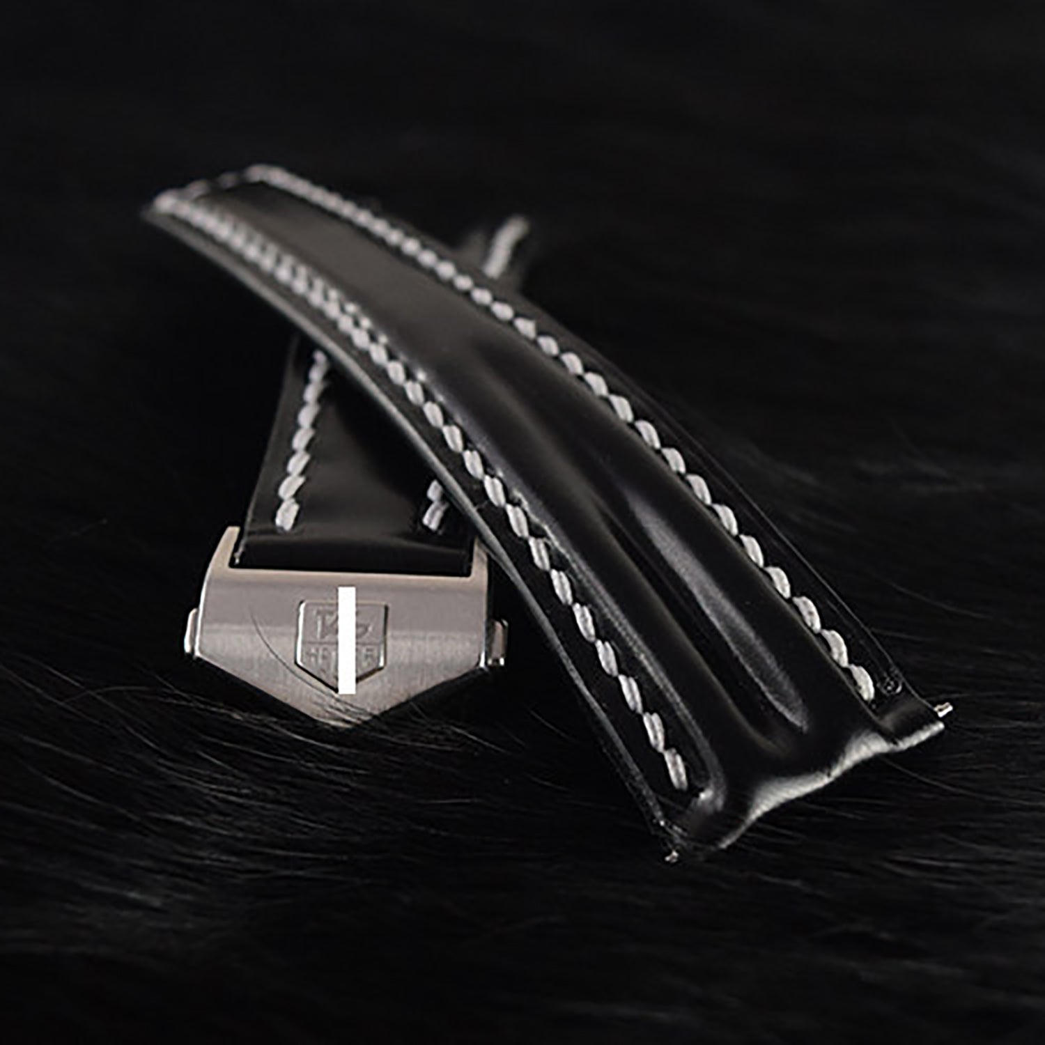 Compatible with TAG Heuer Watches - Handcrafted Custom Leather Strap, Available in Adjustable Lengths, Double-Sided Chromexcel Leather