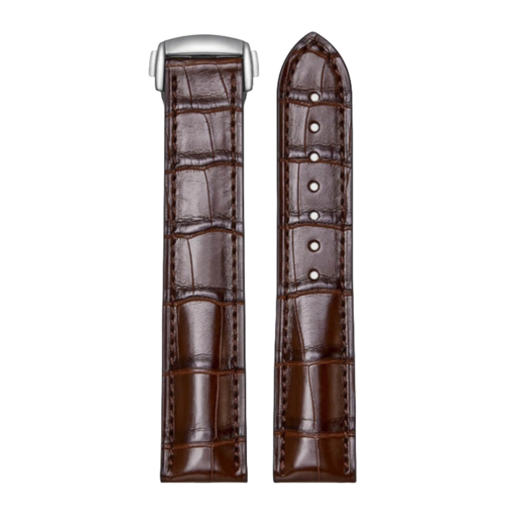 Genuine American Alligator Leather Watch Strap for Omega Men | Speedmaster 310.32.42.50.01.002, Seamaster 210.32.42.20.01.001, De Ville 424.13.40.21.02.001 | Premium Replacement Band