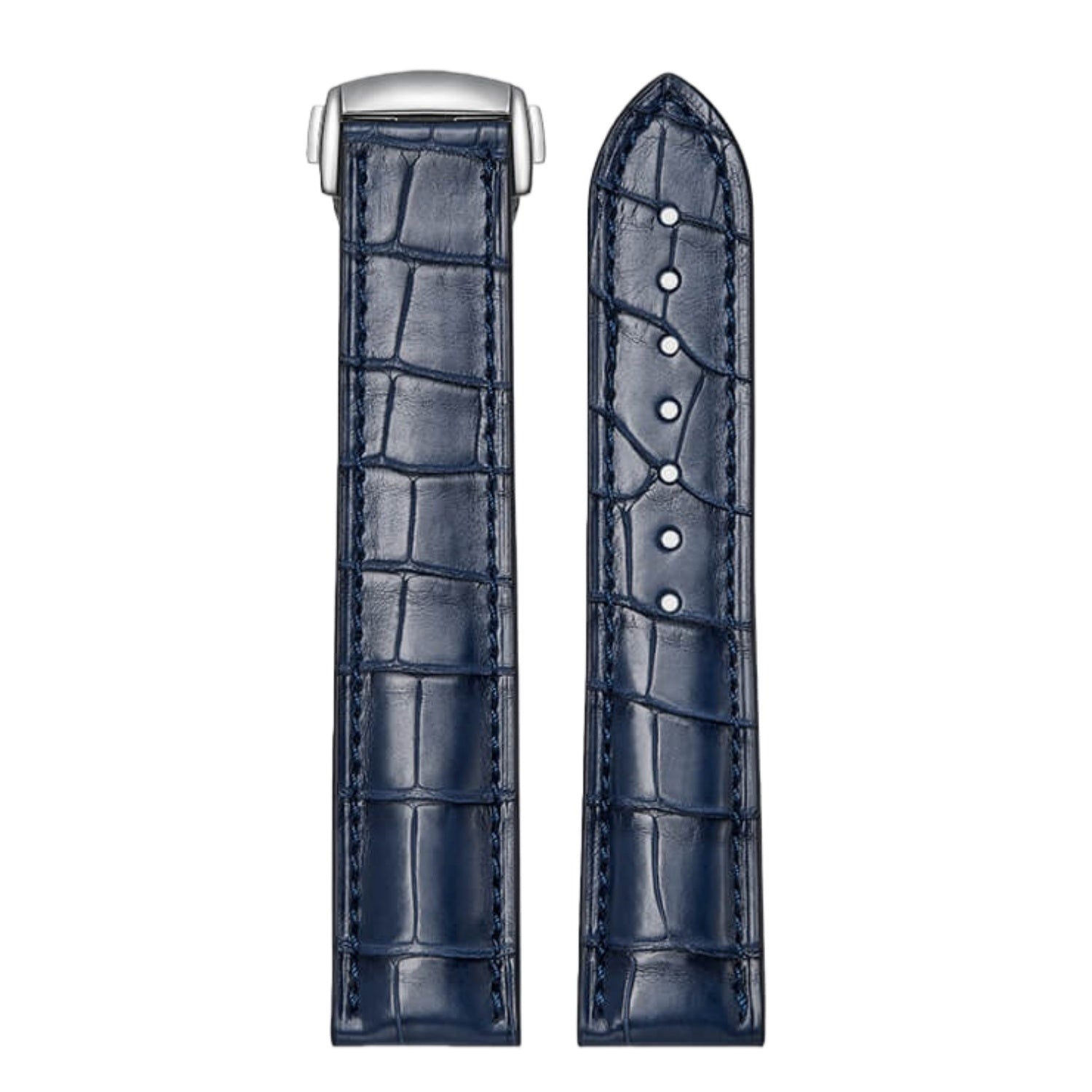 Genuine American Alligator Leather Watch Strap for Omega Men | Speedmaster 310.32.42.50.01.002, Seamaster 210.32.42.20.01.001, De Ville 424.13.40.21.02.001 | Premium Replacement Band
