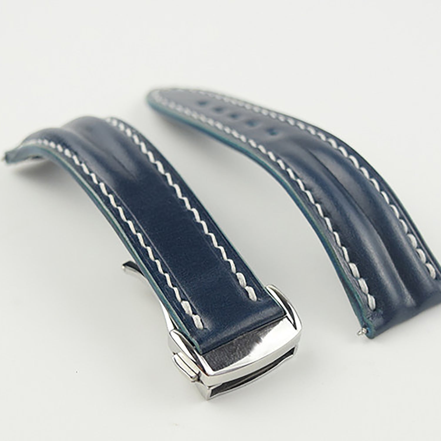 Horween Calfskin Leather Strap for Omega De Ville, Seamaster 300, and Speedmaster