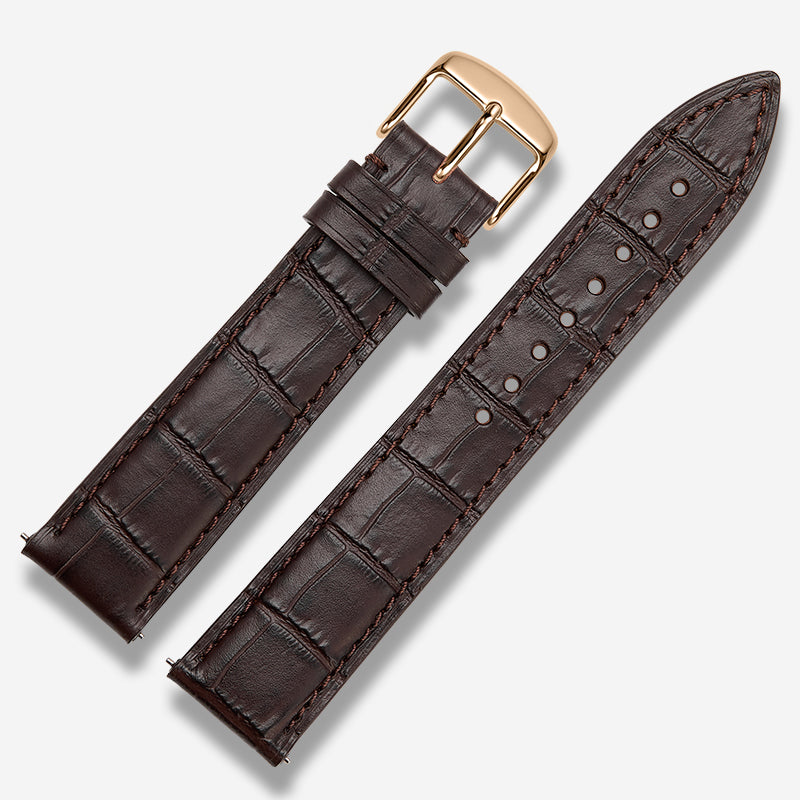 Italian genuine calfskin watch strap for men and women, fits Tissot, Omega De Ville Prestige (424.13.40.20.02.001), IWC, Longines