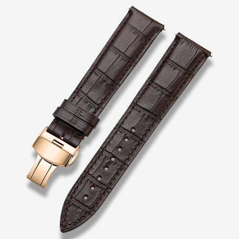Genuine Italian calfskin watch strap for men and women, fits Tissot, Omega, IWC, Longines