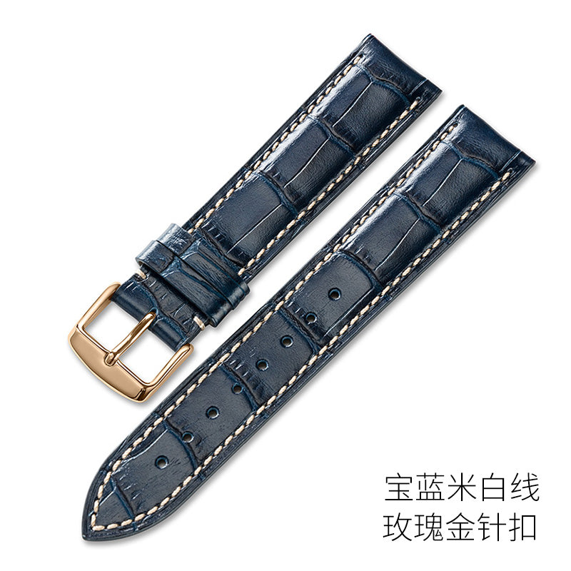 Genuine cowhide watch strap for men and women, fits Seiko, Tissot, Ernest Borel, Hamilton, Tianwang, Mido