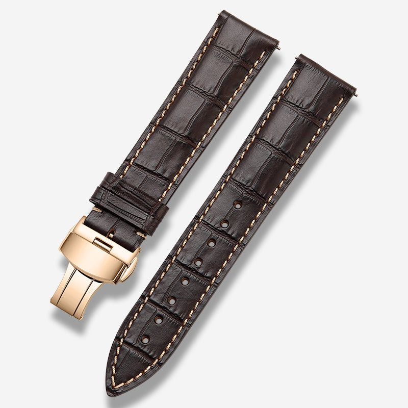 Genuine Italian calfskin watch strap for men and women, fits Tissot, Omega, IWC, Longines