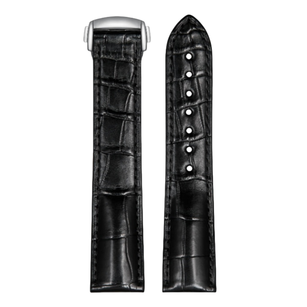 Genuine American Alligator Leather Premium Replacement Band Without Buckle for Omega Men | Speedmaster 310.32.42.50.01.002, Seamaster 210.30.42.20.01.001, De Ville Prestige 424.13.40.21.02.001 431.13.41.21.01.001