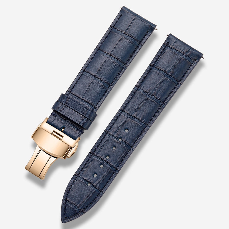 Genuine Italian calfskin watch strap for men and women, fits Tissot, Omega, IWC, Longines