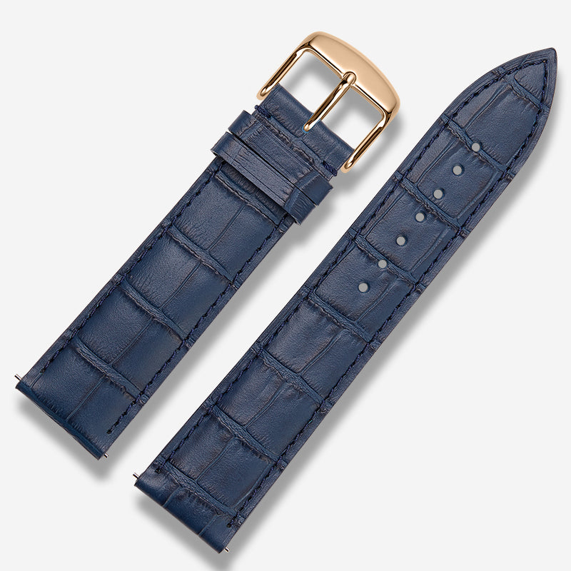 Italian genuine calfskin watch strap for men and women, fits Tissot, Omega De Ville Prestige (424.13.40.20.02.001), IWC, Longines