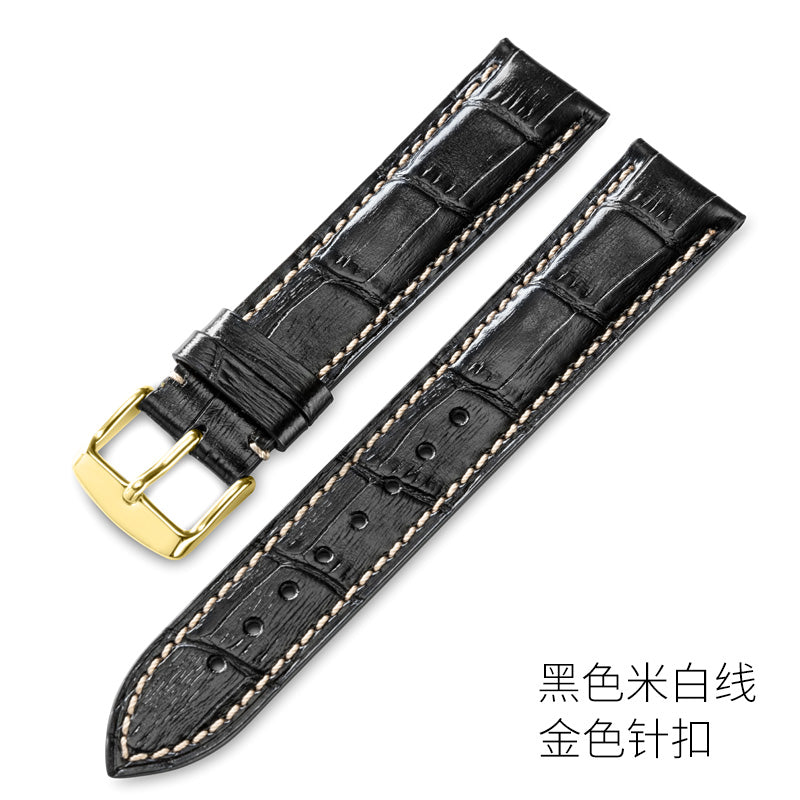 Genuine cowhide watch strap for men and women, fits Seiko, Tissot, Ernest Borel, Hamilton, Tianwang, Mido