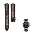 Genuine alligator watch strap, replacement for Louis Vuitton (LV) Tambour Nautical Q11BA0, for women