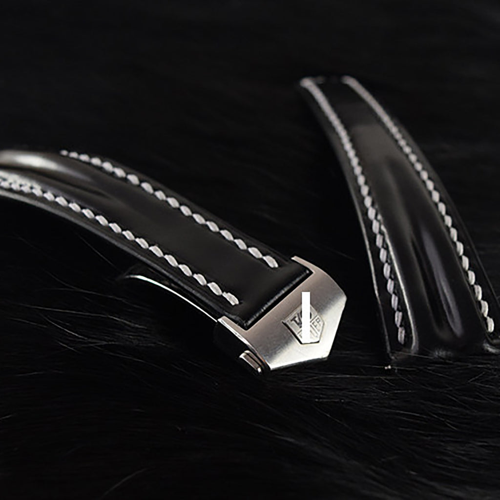 Compatible with TAG Heuer Watches - Handcrafted Custom Leather Strap, Available in Adjustable Lengths, Double-Sided Chromexcel Leather