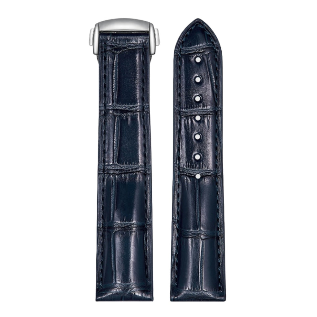 Genuine American Alligator Leather Premium Replacement Band Without Buckle for Omega Men | Speedmaster 310.32.42.50.01.002, Seamaster 210.30.42.20.01.001, De Ville Prestige 424.13.40.21.02.001 431.13.41.21.01.001