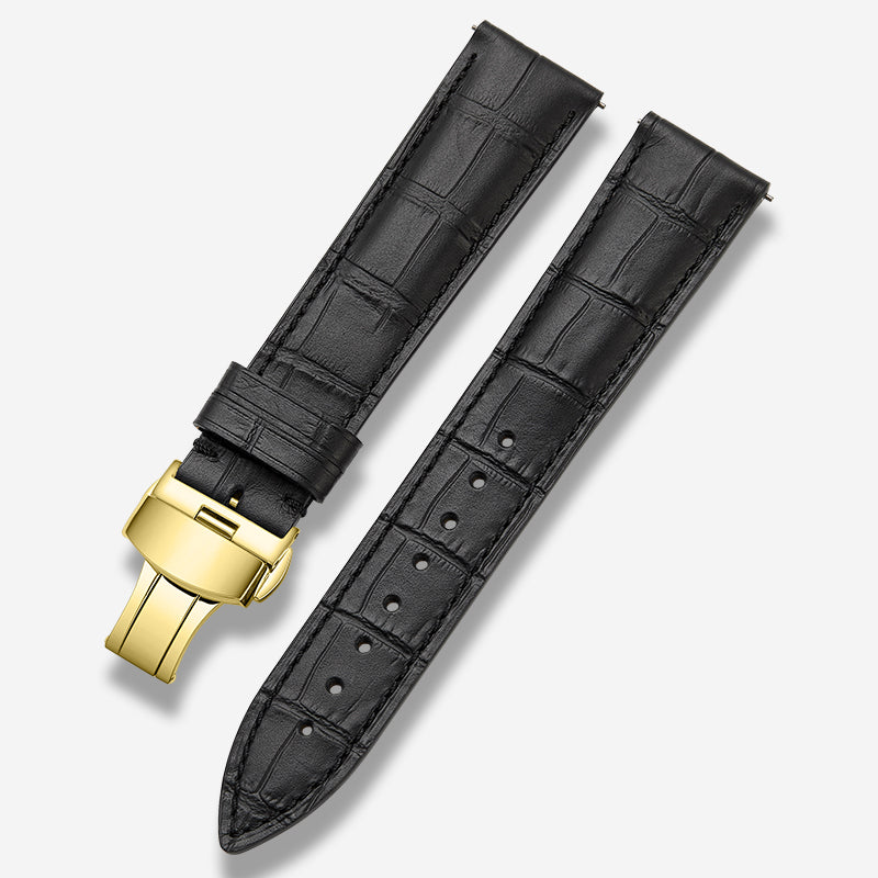 Genuine Italian calfskin watch strap for men and women, fits Tissot, Omega, IWC, Longines