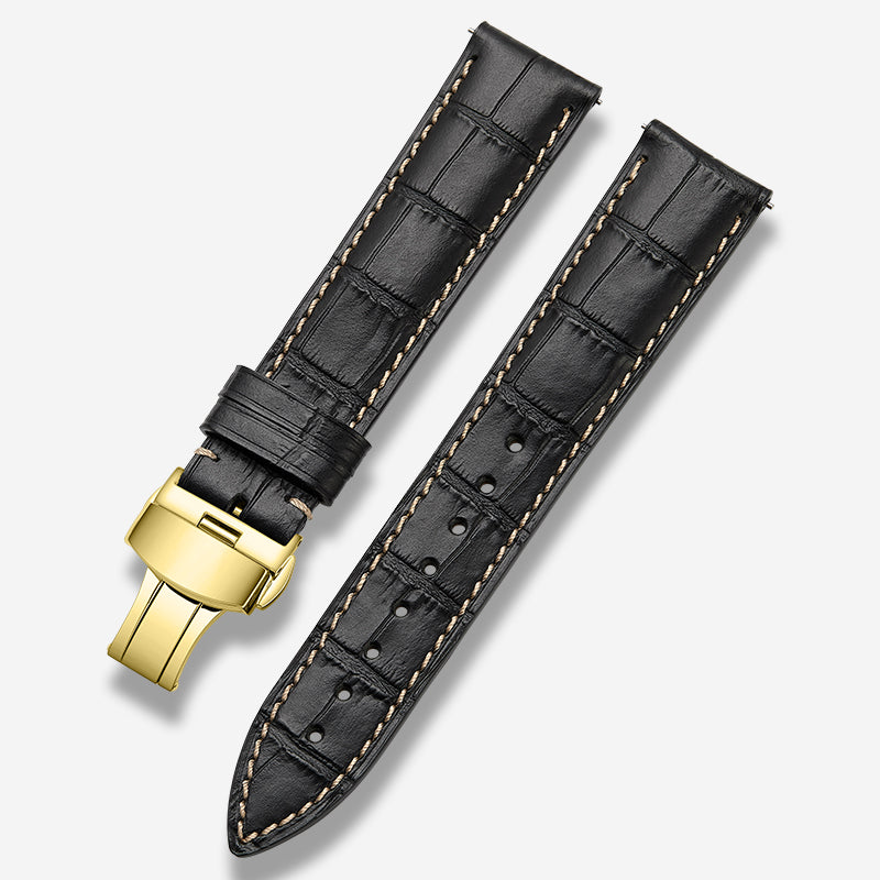Genuine Italian calfskin watch strap for men and women, fits Tissot, Omega, IWC, Longines