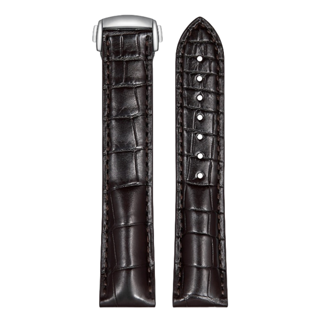 Genuine American Alligator Leather Premium Replacement Band Without Buckle for Omega Men | Speedmaster 310.32.42.50.01.002, Seamaster 210.30.42.20.01.001, De Ville Prestige 424.13.40.21.02.001 431.13.41.21.01.001