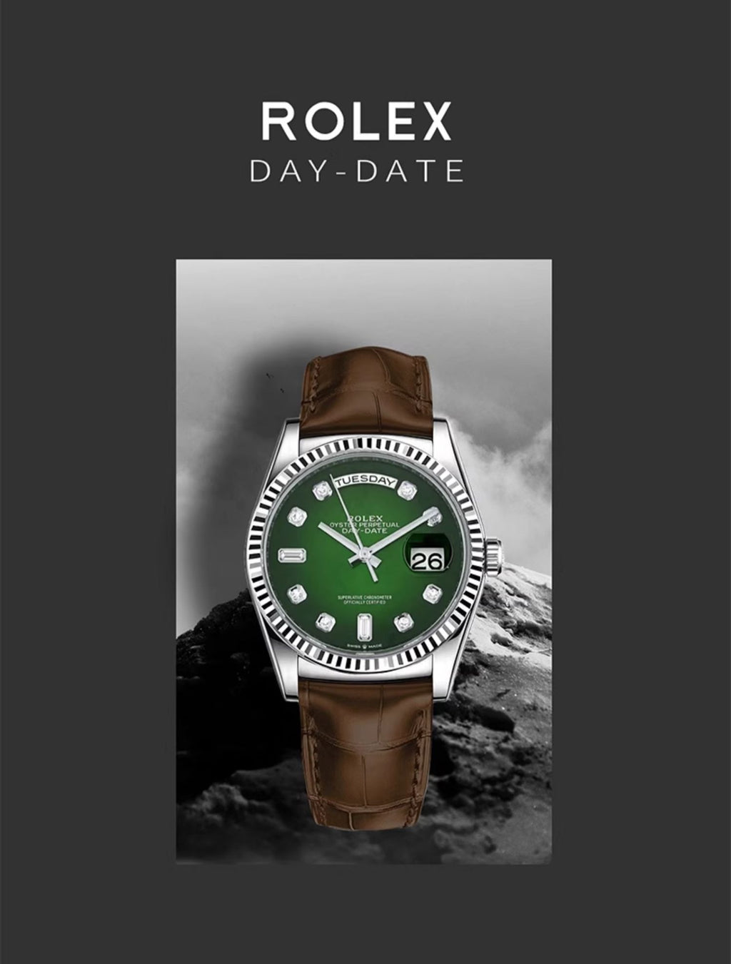 Fits Rolex Watch Strap M118138