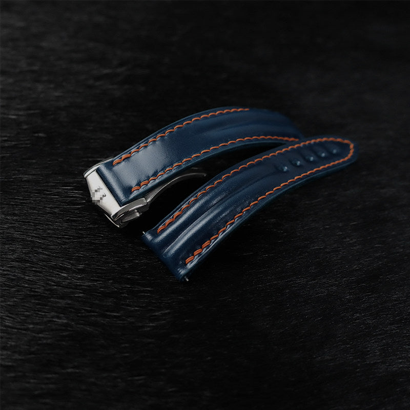 Horween Calfskin Leather Strap for Omega De Ville, Seamaster 300, and Speedmaster