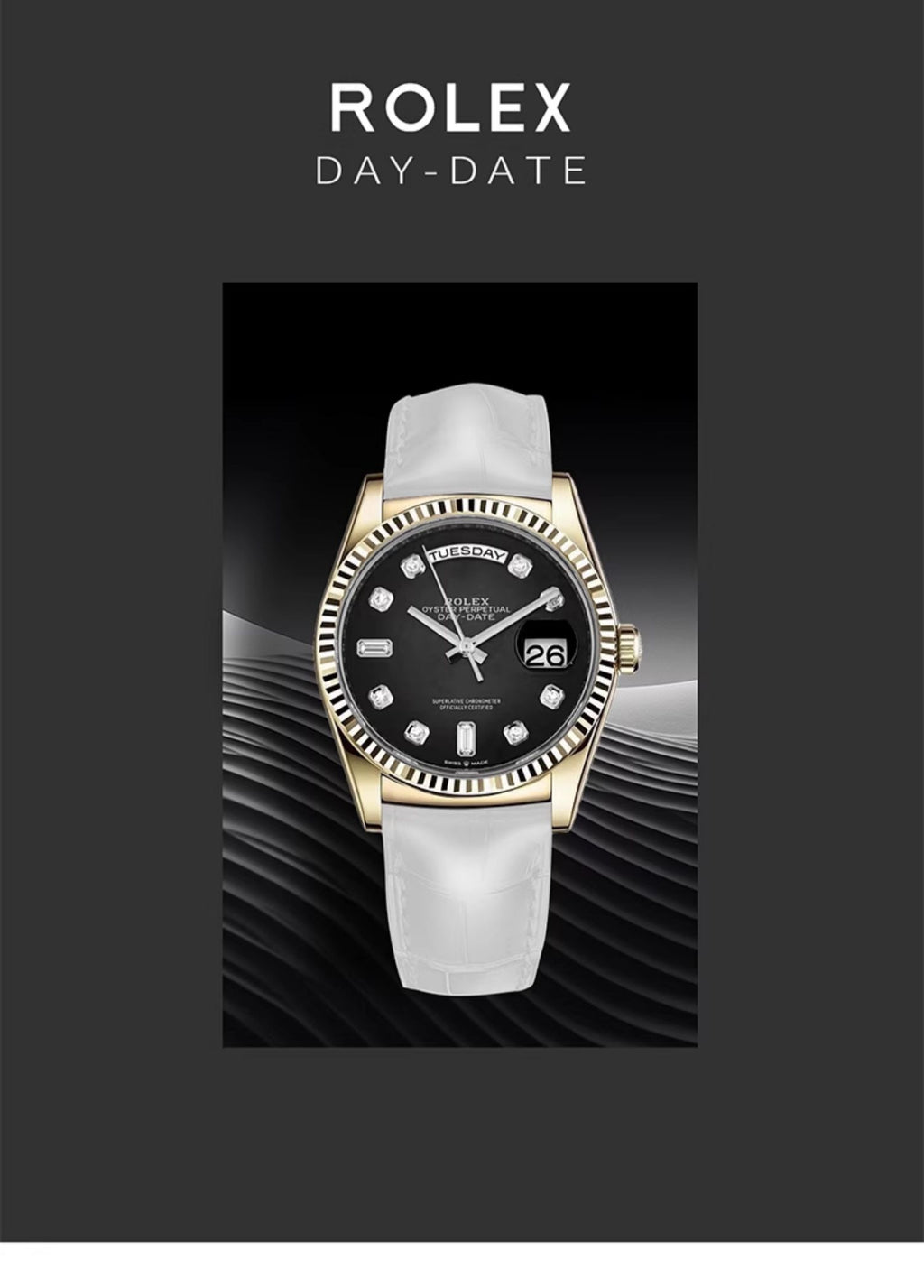 Fits Rolex Watch Strap M118138