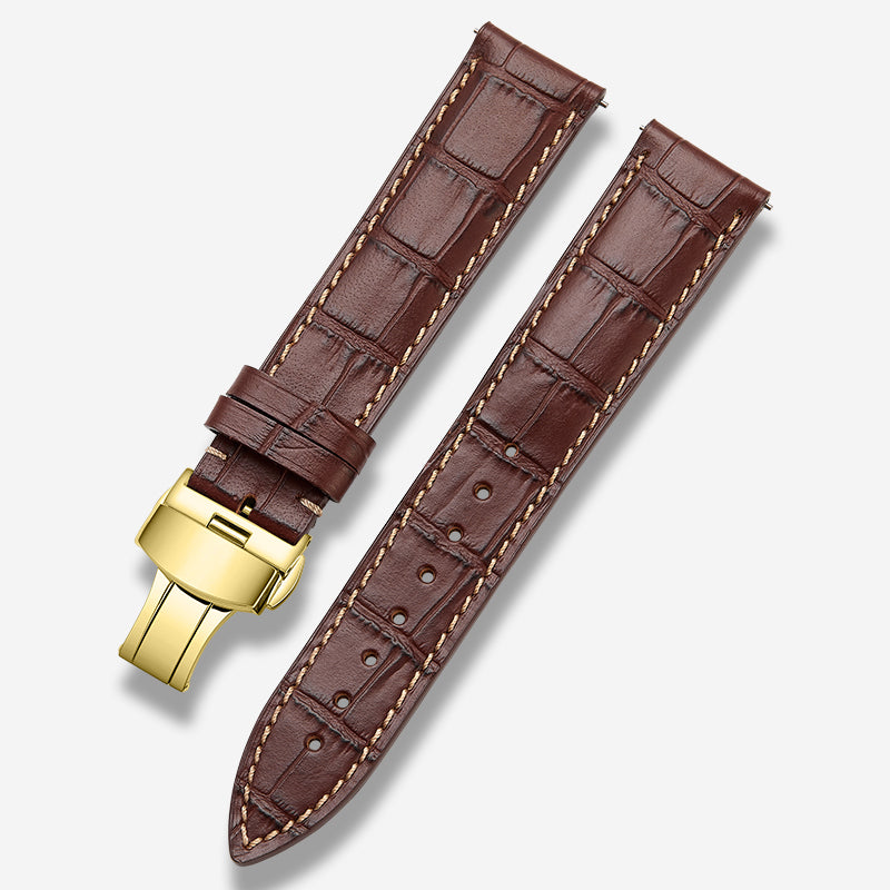 Genuine Italian calfskin watch strap for men and women, fits Tissot, Omega, IWC, Longines