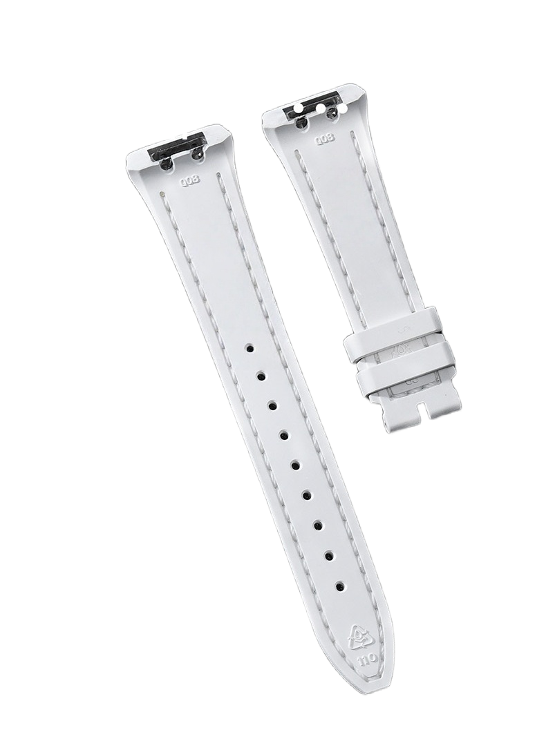 Fits Franck Muller V32 litchi grain calfskin watch strap