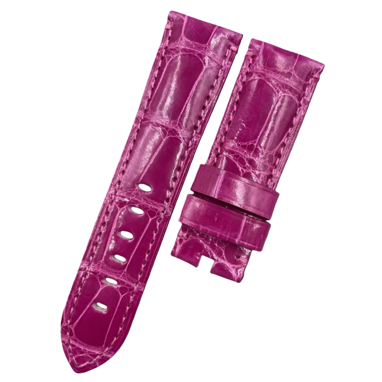 Compatible with Panerai Luminor Due PAM01180/01248 ALLIGATOR Strap Handmade Custom Strap