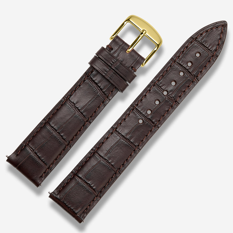 Italian genuine calfskin watch strap for men and women, fits Tissot, Omega De Ville Prestige (424.13.40.20.02.001), IWC, Longines