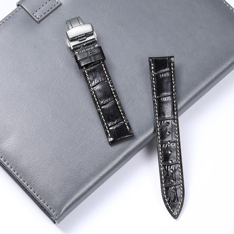 Genuine cowhide watch strap for men and women, fits Seiko, Tissot, Ernest Borel, Hamilton, Tianwang, Mido