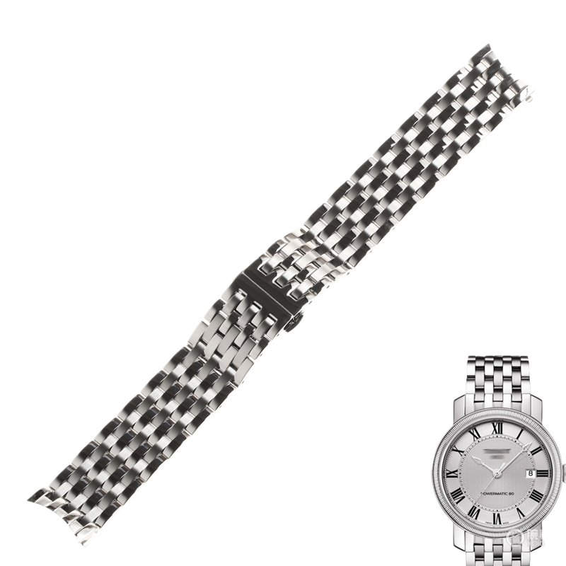 Stainless steel watch band for Tissot 1853 T097 Port CFR, fits T097.407, men's