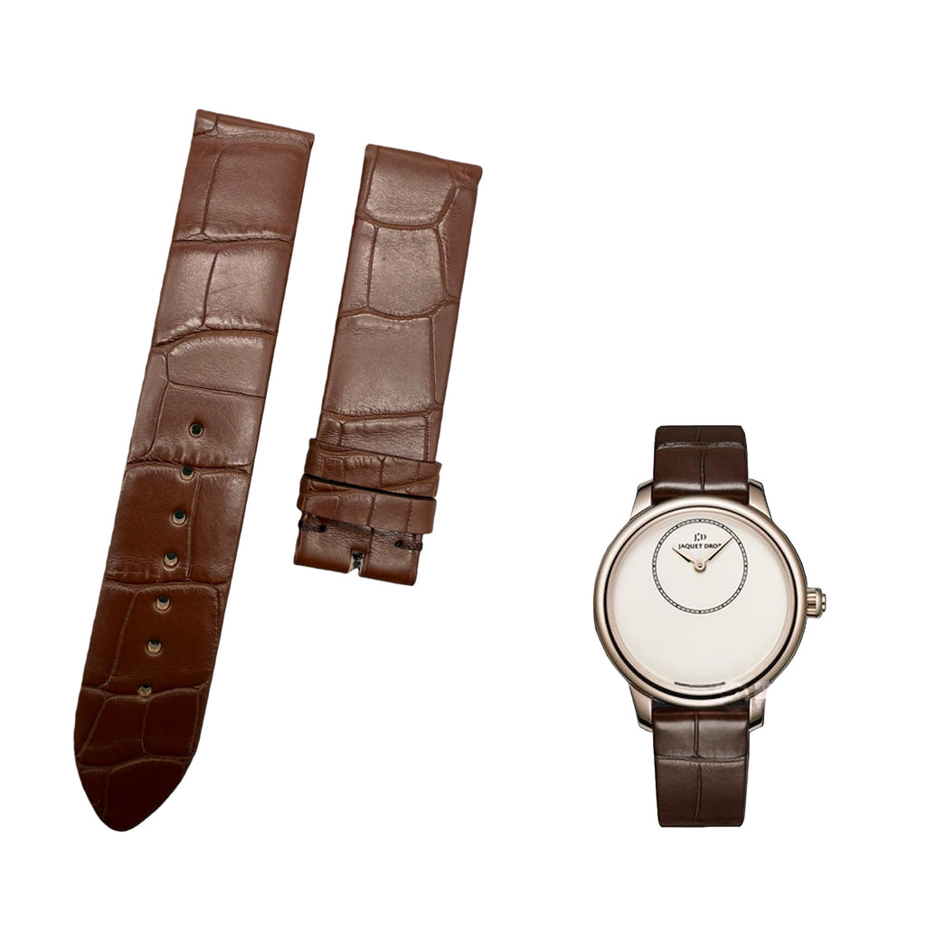 Compatible with Jaquet Droz Petite Heure Minute Ladies' J005003200 ALLIGATOR Strap