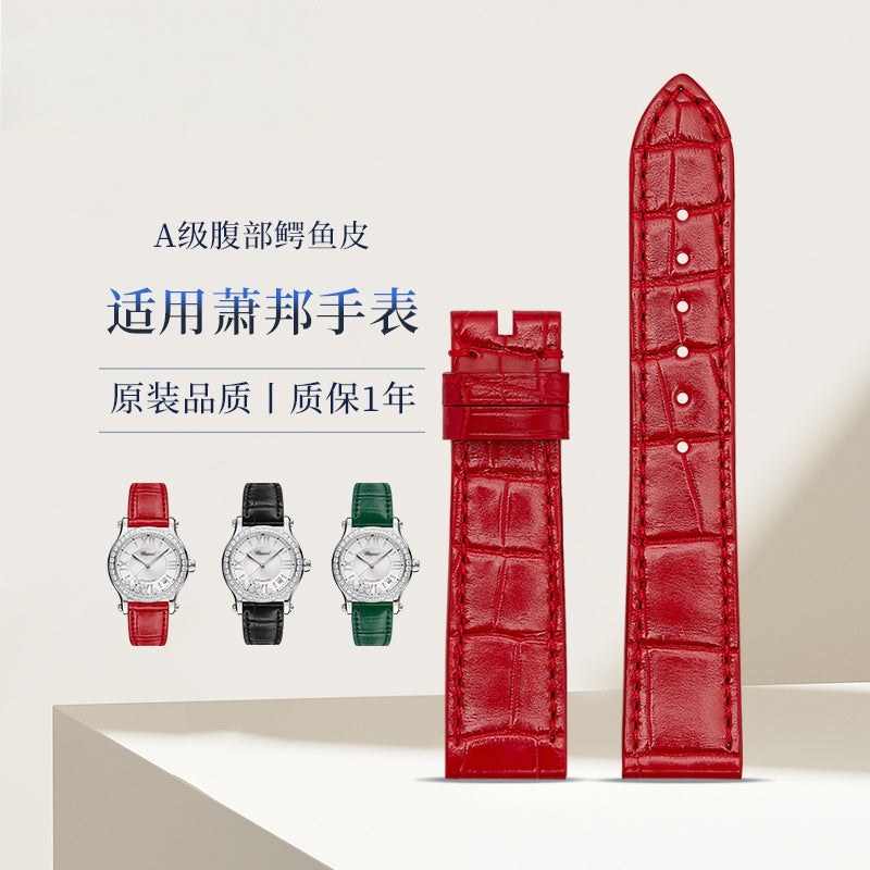 Alligator Leather Watch Strap for Chopard Happy Diamonds 278559-3003