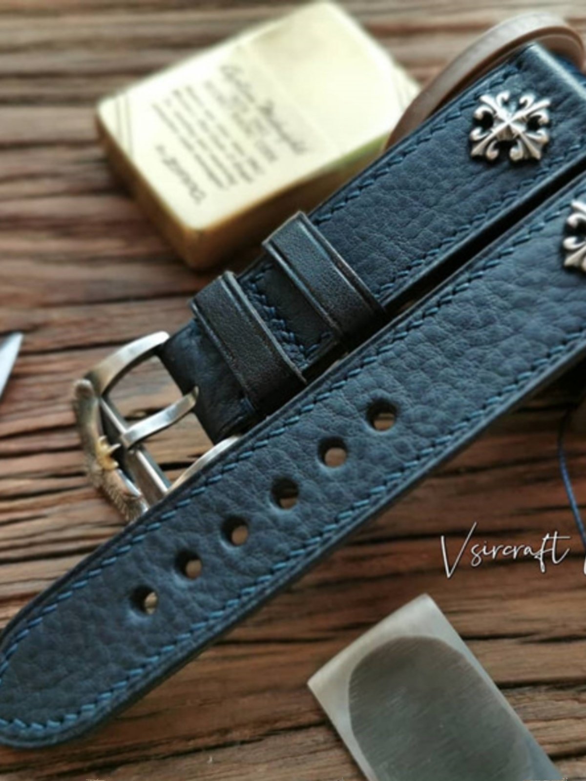 Handmade Cowhide Watch Strap Customization - Vintage Mulan Texture, Matte Finish, Italian Soft & Durable, Thickened, American Pin Buckle