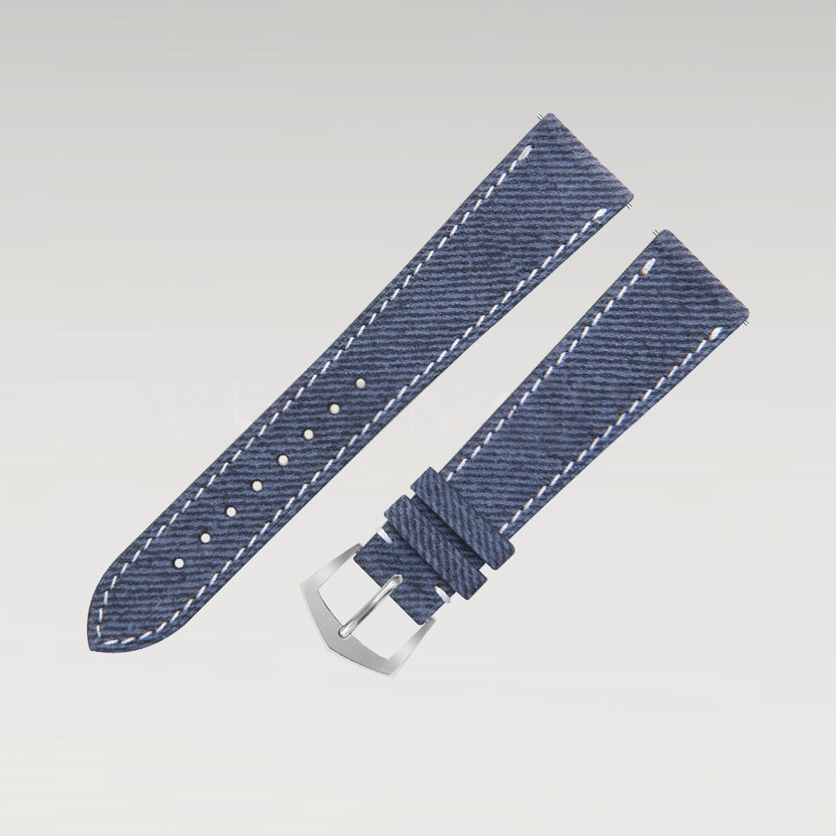 Fits Patek Philippe calfskin fabric-textured watch strap