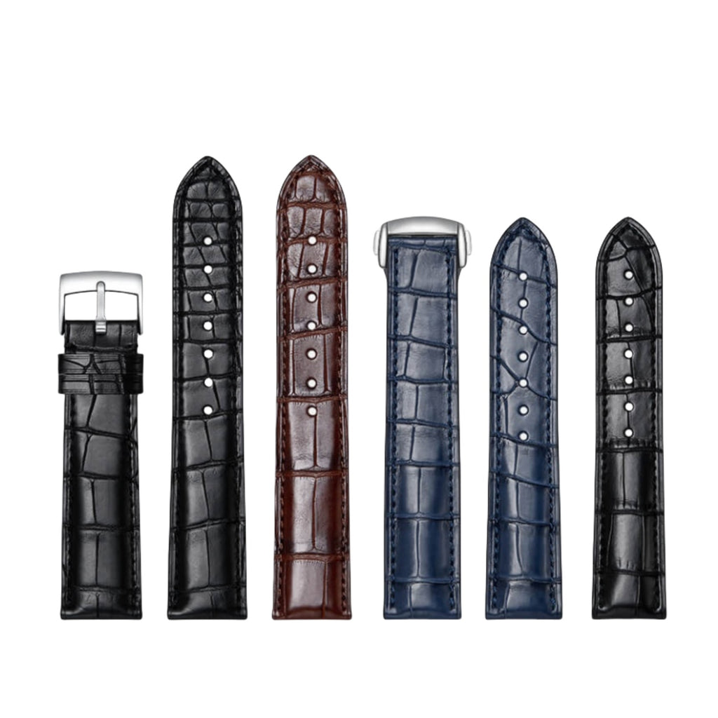 Genuine American Alligator Leather Watch Strap for Omega Men | Speedmaster 310.32.42.50.01.002, Seamaster 210.32.42.20.01.001, De Ville 424.13.40.21.02.001 | Premium Replacement Band