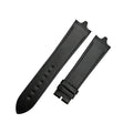 Compatible with Ebel Black Smooth Calf Leather Bulge End Strap Handmade Custom Strap