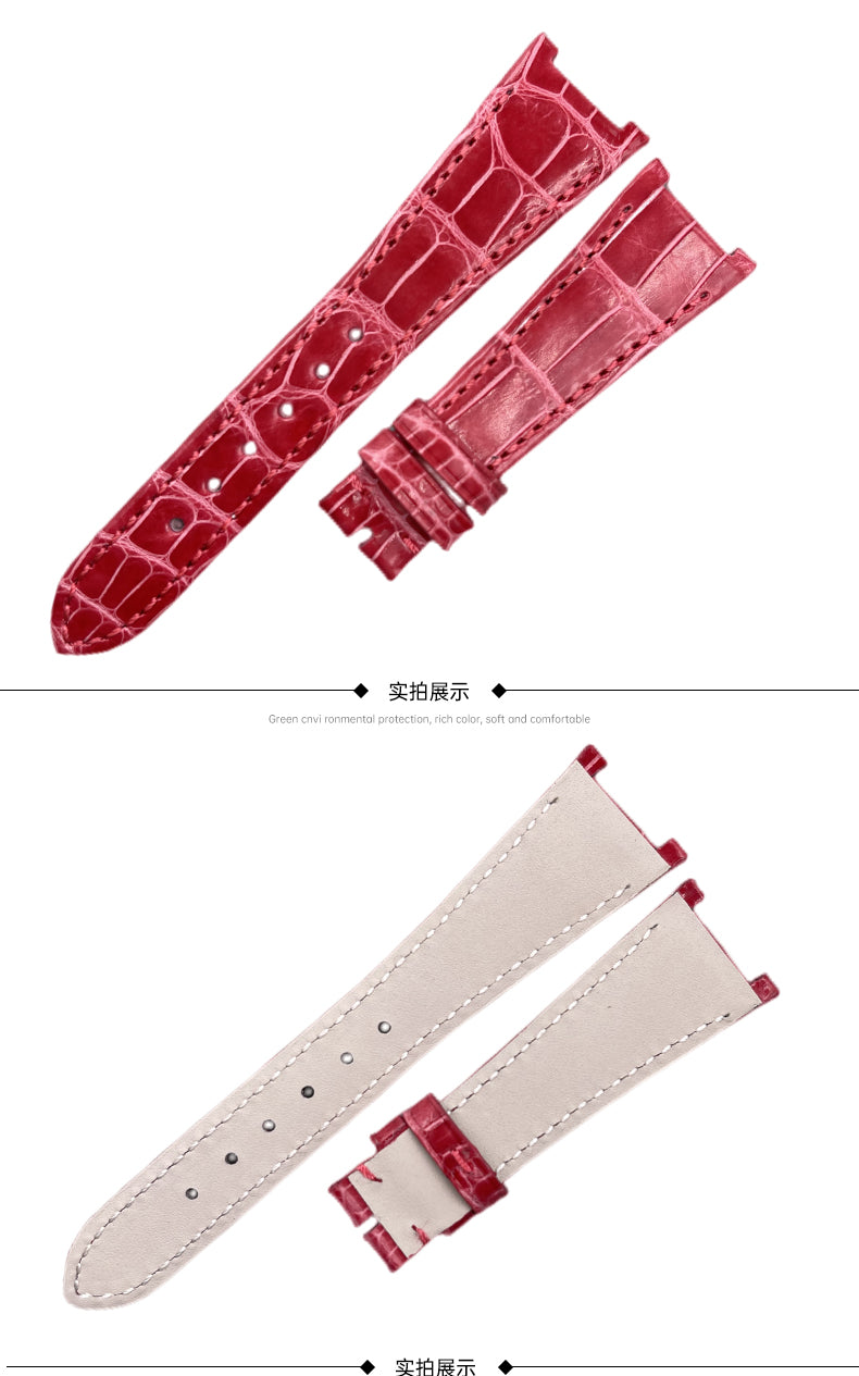 Compatible with BVLGARI∙BVLGARI 103693 series, genuine leather watch strap for women, original style for BVLGARI