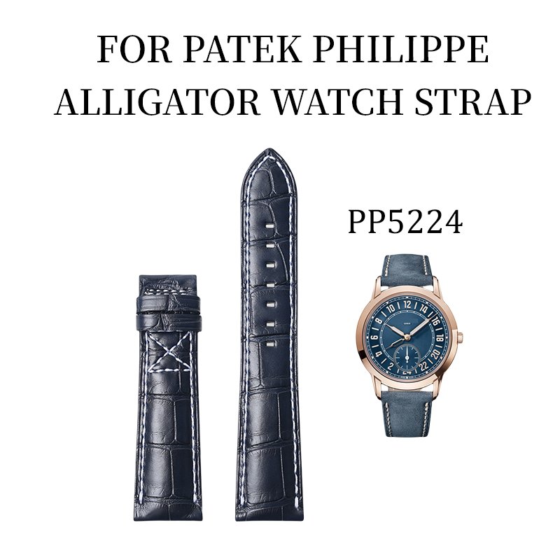 Fits Patek Philippe 5224 watch strap ALLIGATOR strap
