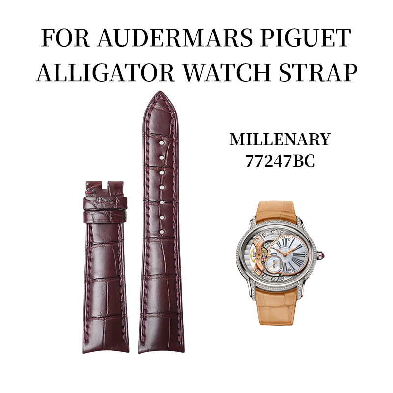 Fits Audemars Piguet 77247BC ALLIGATOR watch strap