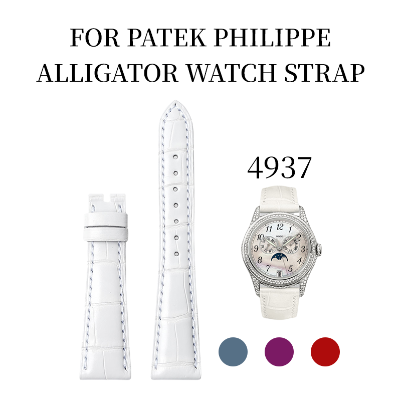 Fits Patek Philippe 4937 watch strap ALLIGATOR strap