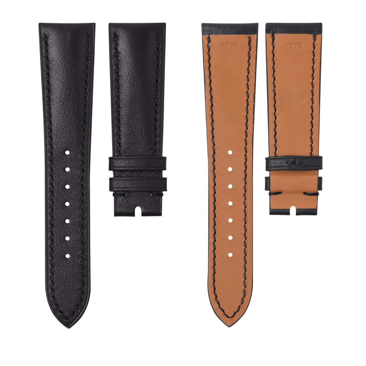Fits Blancpain 6654 calfskin watch strap