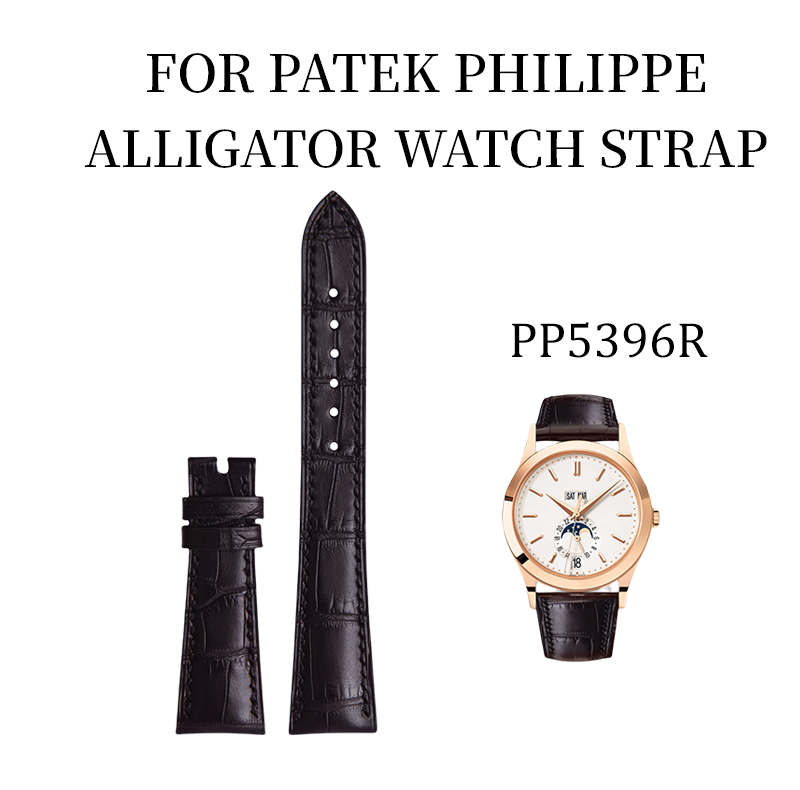 Fits Patek Philippe 5396R watch strap ALLIGATOR strap